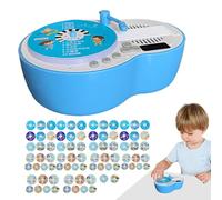 Fonógrafo Infantil | 84 Tarjetas Cuentos Canciones Tocadiscos | Juguetes Musicales Educativos Preescolar 3-6 Años | Regalo Niños Niñas Hogar Viaje