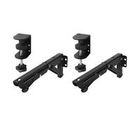 Fonowx 2 Bandejas Plegables Ajustables para Teclado debajo Del Escritorio, Estante de Extensión para Teclado para Oficina, Hogar de Estudio, Abrazadera 9x4.3cm