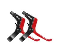 Fonowx 2 Piezas Par de Palancas de Freno para Bicicleta S Contiene de Freno de Aleación de Aluminio Palanca de Freno de Mano de Repuesto para Biciclet, Rojo