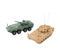 Fonowx 2X Escala 1:72 DIY Modelo de Tanque camión Tanque Modelo 4D decoración del hogar coleccionables para Adultos