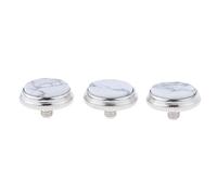 Fonowx 3 Botones para Dedos de Trompeta para Reparación de Instrumentos de Viento Metal, Blanco Gris
