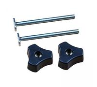 Fonowx 3 Ranuras en T M8 Y Pomos para Apretar Y Posicionar Plantillas Y Elementos de Fijación, 6 piezas