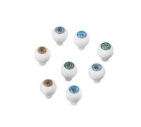 Fonowx 4 Pares Ojos Acrílicos para Muñecas con Aspecto Natural Y Acabado Artesanal Incluyen Mango Hueco Material Resistente Acrílico Y Adecuado para CREA, Tal como se Describe