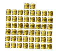 Fonowx 50 Anillas para Patas de Paloma, Herramientas para El Manejo de Aves, Accesorios para Aves de Corral, Etiquetas, Bandas de Identificación, Anillas Par, Oro