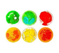 Fonowx 6 Juguetes Líquidos de Gel Suave Sensorial para Rellenar Cestas de Pascua, para, Juguetes Líquidos para Niños, Círculo, tal como se describe