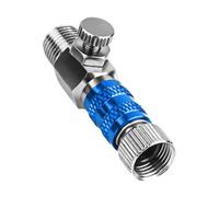 Fonowx Adaptador de Conexión Rápida, Repuesto para Aficionados, Rosca de 1/8", Accesorio de Desconexión Rápida, Presión Azul, Individual