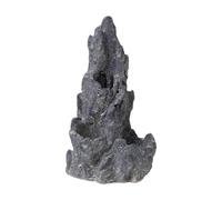 Fonowx Adorno de Cueva de Roca Artificial para Reptiles, Suministros Versátiles, Decoración Creativa de Paisajes para Reptiles, Rocas para Geckos Y Serpiente, Negro