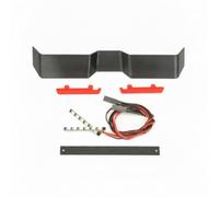 Fonowx Alerón de Techo para Vehículo RC Spoiler Trasero Deportiva Deflector Aerodinámico con Luces LED y Piezas de Montaje Material Impreso en 3D Apto para