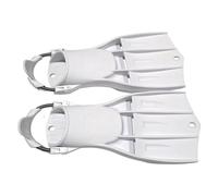 Fonowx Aletas de Buceo Aletas Flippers con Correa de Resorte Ajustable y Hoja de Empuje para Mayor Propulsión en TPE Adecuadas para Esnórquel Entrenamiento en Piscina , Blanco , XS/S 35-38
