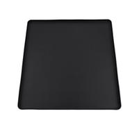 Fonowx Alfombrilla Protectora de Electrodomésticos Tapete Bandeja Base Cojín de Silicona Flexible Borde Bajo Evita Charcos y Manchas Adecuada para Cocina, Negro, 65 60CM