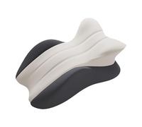Fonowx Almohada de para Cama con Soporte Lumbar, Diseño Ergonómico para Un Sueño Confortable, Gris Oscuro Gris Claro, tal como se describe