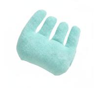 Fonowx Almohadilla de Rehabilitación Mano Ejercitador Cojín Separador Soporte 4 Dedos con Tejido de Toalla y Relleno Acolchado Adecuada para Terapia Recuperación Mantenimiento, Verde Claro