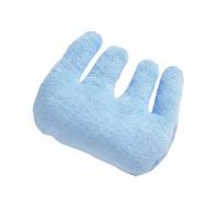 Fonowx Almohadilla de Rehabilitación Mano Ejercitador Cojín Separador Soporte 4 Dedos con Tejido de Toalla y Relleno Acolchado Adecuada para Terapia Recuperación Mantenimiento, Azul Claro