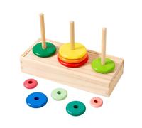 Fonowx Anillos Apilables, Juguete Matemático para Niños Pequeños de 1 a 3 años, Juguete para El Reconocimiento de Colores.