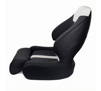 Fonowx Asiento de para Barco Asiento Timón Náutica Sillón Marina con Respaldo Alto y Soporte Frontal Plegable Superficie Impermeable y Fácil de Adecuado para Navegación Pesca Largas
