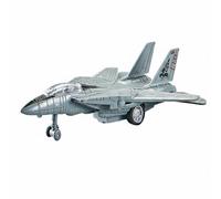 Fonowx Avión de de Aleación Aeronave Miniatura Retro Juguete Interactivo con Cuerpo Metálico y Modo de Deslizamiento Manual Indicado para Colección Infantil Exposición, F14