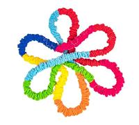 Fonowx Banda elástica cooperativa para niños y Adultos, Juguete Educativo para Edades tempranas, Banda de Resistencia portátil de Color para Fiesta, 4m