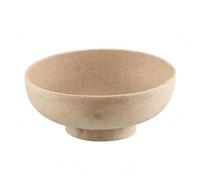 Fonowx Bandeja Decorativa de Servir Frutero Pedestal Bandeja Redonda Cuenco Decorativo Centro de Mesa Resina Sintética Duradera con Borde Amplio Adecuada, Arena