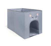Fonowx Bandeja para Arena de Gato Portátil Arenero Plegable Refugio Cubierto Caja Higiénica con Sujeción de Gancho y Bucle y Diseño Que Reduce Salpicaduras