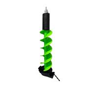 Fonowx Barrena Pesca en Hielo Portátil Afilada Taladro Hielo con Empuñadura Mano Fácil Usar Herramienta Perforación para Estanques Helados, 7pulg