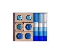 Fonowx Bloques y Acrílico Transparente Juego Construcción Translúcido Educativo Bloques con Inserciones Acrílicas para Educadores, Aula,
