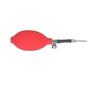 Fonowx Bomba de Aire Manual para Balones de Gimnasia Artística, Inflador Rápido de Goma para Equipos Deportivos Y de Fitness, Ideal para Natación, Rojo