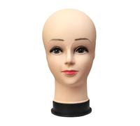 Fonowx Cabeza de maniquí femenina, cabeza de maniquí, modelo de exhibición de espuma profesional, estante de exhibición de sombreros para exhibición de
