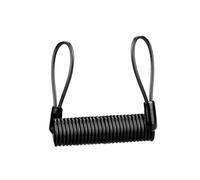 Fonowx Cable de recordatorio de seguridad de bloqueo de disco de 1,2 M de largo, Cable de bobina de recordatorio de disco, Cable de recordatorio de, negro