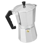 Fonowx Cafetera de Aluminio Tipo Pot Cup, Cafetera Espresso de Percolación de Acero Inoxidable con Estructura de Fácil Montaje, Ideal para Disfrutar Del Café, 6 copas
