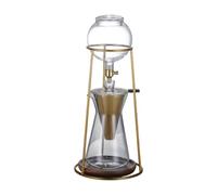 Fonowx Cafetera de Goteo de Hielo de Vidrio de Borosilicato para Café Frío con Gotero para