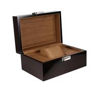 Fonowx Caja de Reloj Individual, Estuche de exposición para Pulseras, Reloj de Pulsera, Soporte de Reloj portátil de Moda, Caja de Reloj para Hombres y, marrón