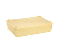 Fonowx Caja para Pizza Contenedor de Bandeja de Fermentación Recipiente de Almacenamiento con Tapa Apilable en PP Apta, 20 litros Extragrande