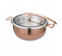 Fonowx Calentador de Acero Inoxidable 304 para Buffet Horno Eléctrico con Amortiguada Silenciosa Tapa con Ventana de Vidrio Resistentes al Adecuado para, Color to 10