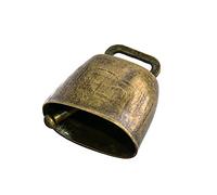 Fonowx Campana de de Estilo Vintage, Colgante de Carillón de Viento de Cencerro Premium, Adorno de Campana Fuerte, Llamada Fuerte, Oveja, Ganado, Pe, Color bronce