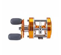 Fonowx Carrete de Pesca con Cuerpo de Aluminio Soporte de Cobre Estructura de Acero y Preciso de Recuperación Protección contra Humedad para Pesca en Mar Bote Pesca Recreativa Peso, Dorado, CL60