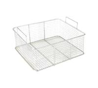 Fonowx Cesta de Escurrido para Freír de Acero Inoxidable, Colador de Aceite para Freír, Cesta Cuadrada con Mango Reforzado, en Casa Y Freí, tal como se describe, 30cmx25cmx10cm