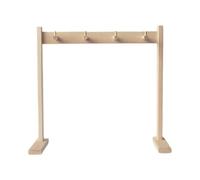 Fonowx Chime Stand Porta Campanas de Madera Soporte de Mesa para Gong Base para Campanillas Estructura de Ensamble Rápido Adecuado para Meditación