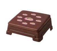 Fonowx Cojín de Rodillas Banco de Oración Taburete de Meditación Asiento Acolchado Estable Esponja con Diseño Apilable Adecuado para Prácticas Espirituales, Nueve Flores De Loto Mejoradas