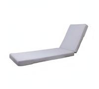 Fonowx Cojín para Tumbona Exterior Cojín Silla Playa Colchoneta Reclinable Almohadilla Asiento Jardín Colchón Tumbona Piscina con Poliéster Resistente al, Gris Claro, 183 53 7.6