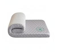 Fonowx Colchón Viscoelástico Sobrecolchón Suave Cubrecama de Espuma con Contorno Adaptativo y Más Cómodo Relleno de Memoria y Algodón Adecuado para, Gris Mitsubishi, 80x190cm
