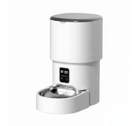 Fonowx Comedero Automático para Mascotas Alimentador Inteligente con Programación de y Cantidades Control Desde el Teléfono, 4L, Temporizador De Botón, Cuenco De Acero Inoxidable