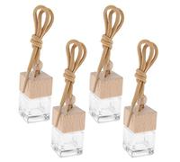 Fonowx Conjunto de 4 Frascos de Vidrio Colgantes para Decoración del Hogar