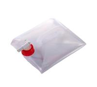 Fonowx Contenedor de Agua Portátil Depósito con Grifo Bidón Plegable Reforzado Asa Cómoda Transparente Adecuado para Excursiones Viajes Familiares Picnic, Rojo, 15l