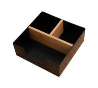 Fonowx Contenedor de Almacenamiento de Té Organizador de Bolsitas de Té Soporte de Almacenamiento Caja de Té Contenedor de Almacenamiento para Suministros de, Negro, tal como se describe