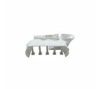 Fonowx Cueva de Acuario Ornamento Sumergible Estilo Romano de Columnas Mansión Subterránea Accesorio Adecuado para Refugio y Embellecimiento del Acuario, Blanco, S