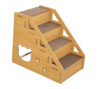 Fonowx de Adorno de Escalera para Perros Esencial para Gatitos de Cama Alta pequeños y Mayores Animales, 4 Pasos
