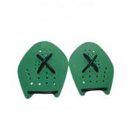 Fonowx de Natación de Mano Aletas de Entrenamiento Paletas Acuáticas con Forma Redondeada Que Mejora la Propulsión y el Control Adecuadas para Ejercicios de , Verde , M 1