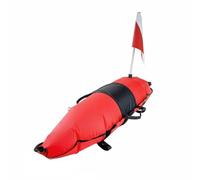 Fonowx de para Buceo Marcador Inflable de TPU Función Señalización Superficial con Bandera Visible Adecuada para Usuarios de y Natación al Aire Libre, Rojo Anaranjado