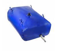 Fonowx Depósito de Agua Plegable Bolsa de Agua Tanque Blando Contenedor Flexible Bidón Portátil de Cuerpo Rectangular con Tapa de Rosca y Salida PVC Apto, 110L