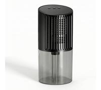 Fonowx Deshumidificador Hogar Deshumidificador Aire Secador Aparato Antihumedad Tanque Transparente Plástico Diseño Cilíndrico, Negro, Deshumidificador Doméstico Compacto De Diseño Moderno